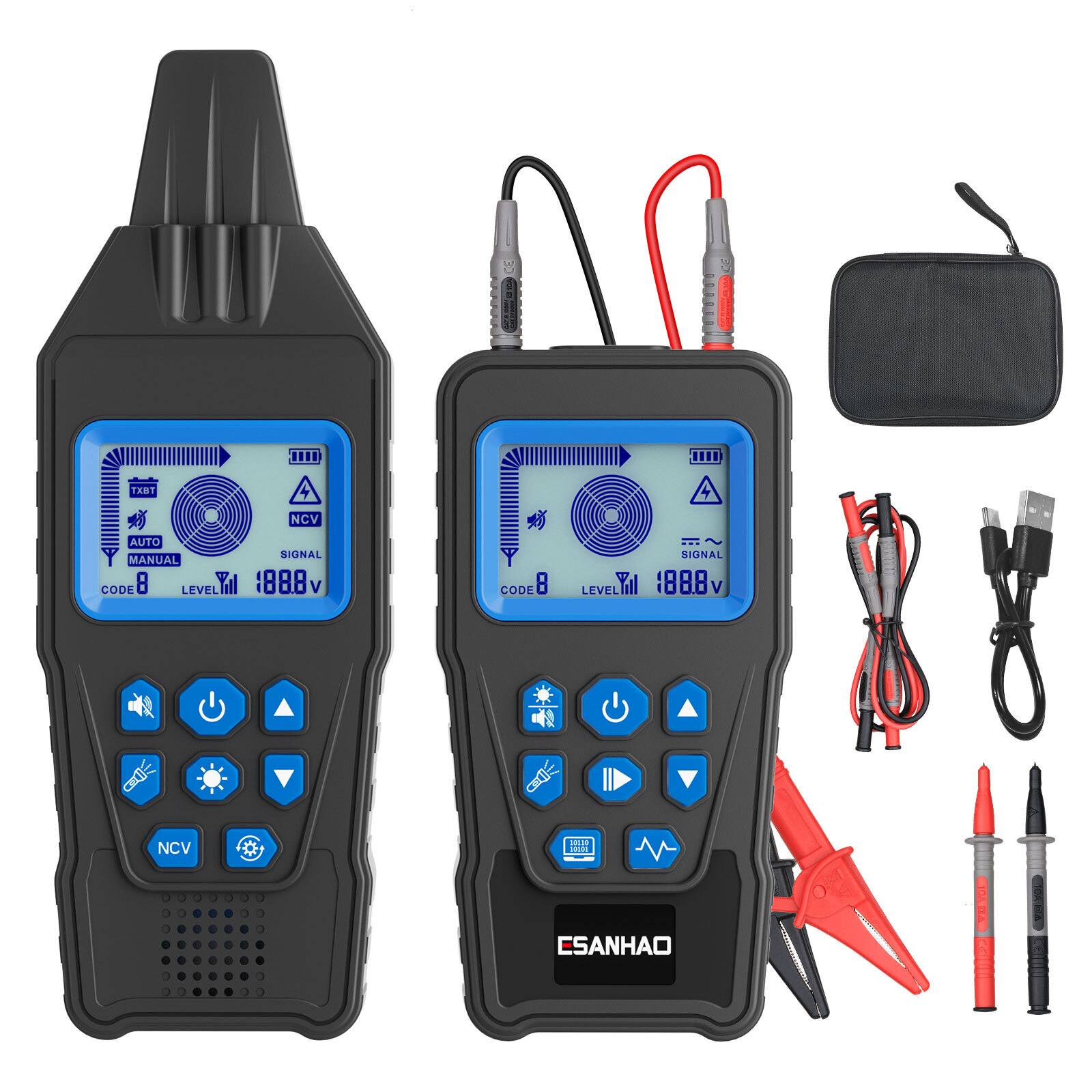 Underground Cable Tracker High & Low Voltage Cable Locator