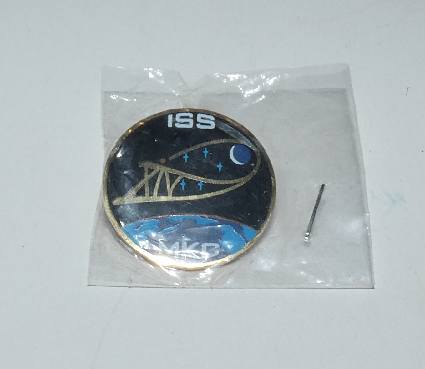 INTERNATIONAL SPACE STATION EXPEDITION 14 BOEING LAPEL PIN NIP
