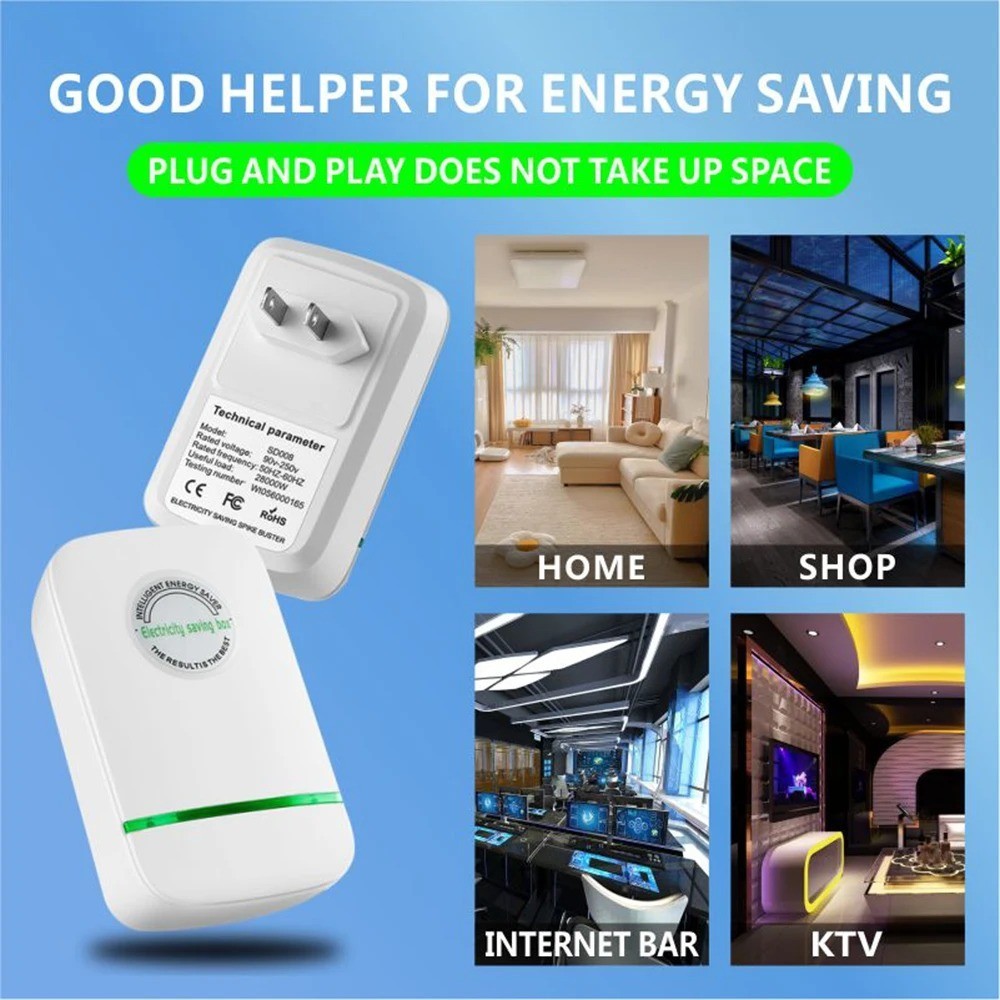 Ahorrador Energía Eléctrica Profesional Estabilizador Voltaje Hogar Oficina