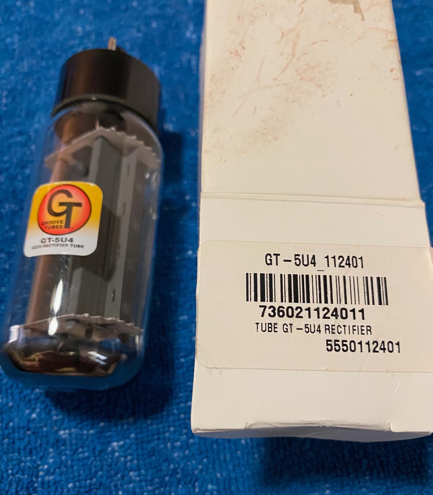 NEW Fender Groove Tubes GT-5U4 5U4 Rectifier Tube, MPN 5550112401, New Old Stock