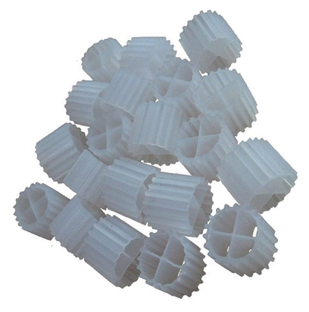 K1 Filter Media PREMIUM GRADE Moving Bed Biofilm Reactor 1 Gallon, White