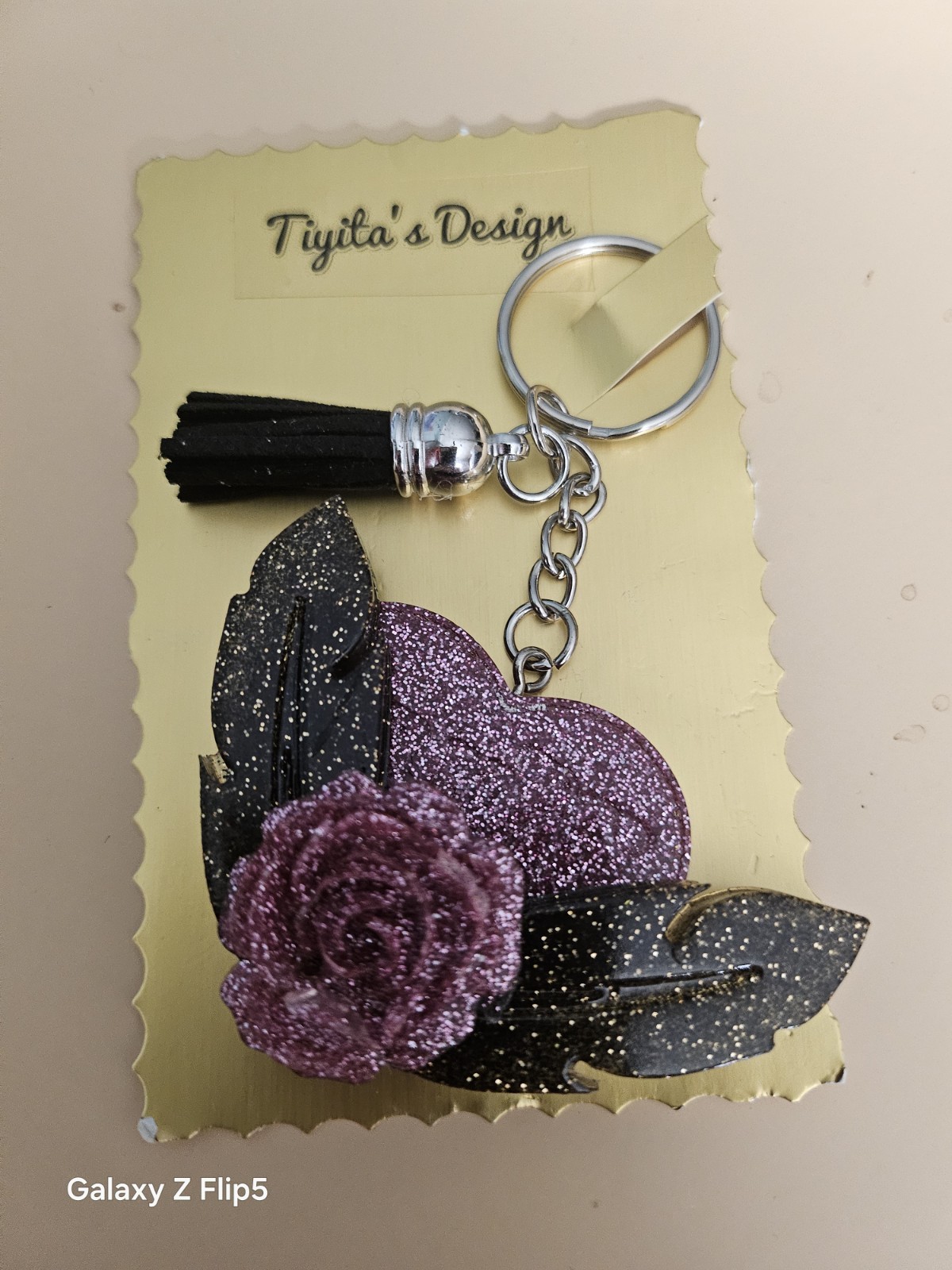 Hart with Wings Keychain Key Ring