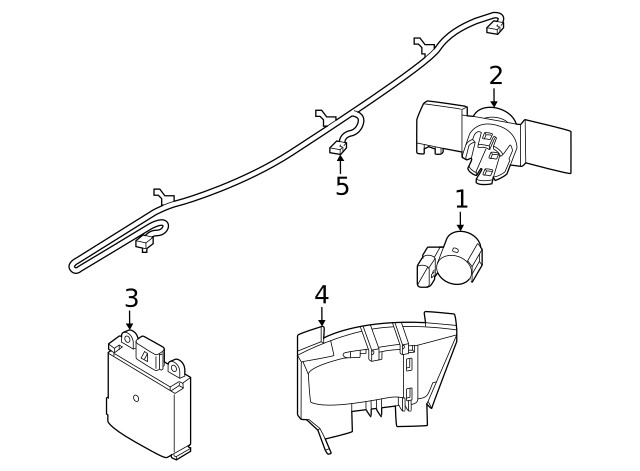 Genuine Nissan Blind Spot Detection System Warning Sensor Bracket 284H6-7LA0B
