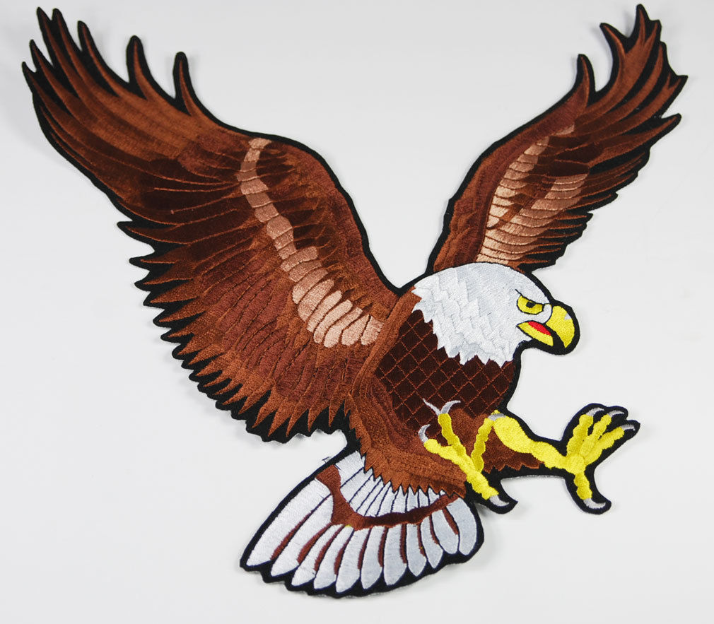 Huge Us Air Force Bald Eagle Jacket Patch Patriotic Embroidered Patch