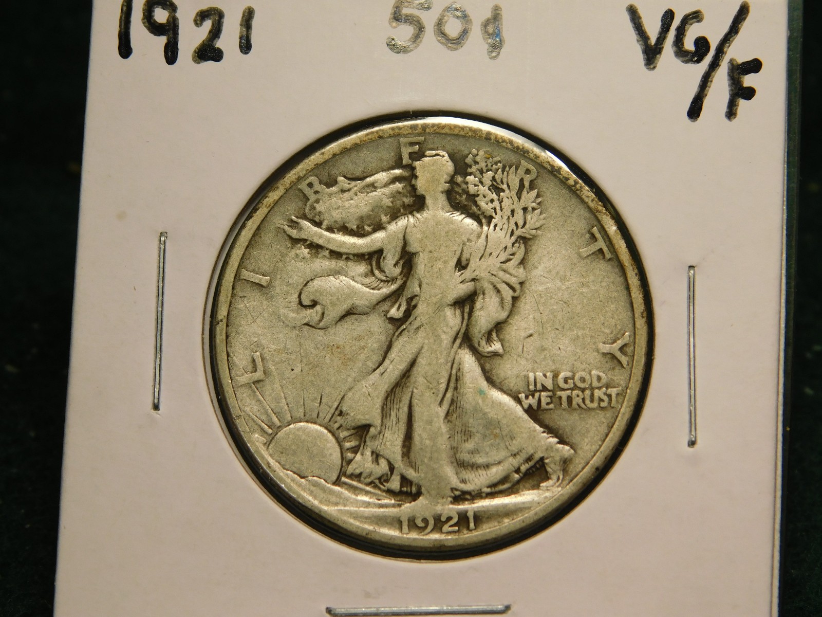 1921   Walking Liberty Half    Item # 11192