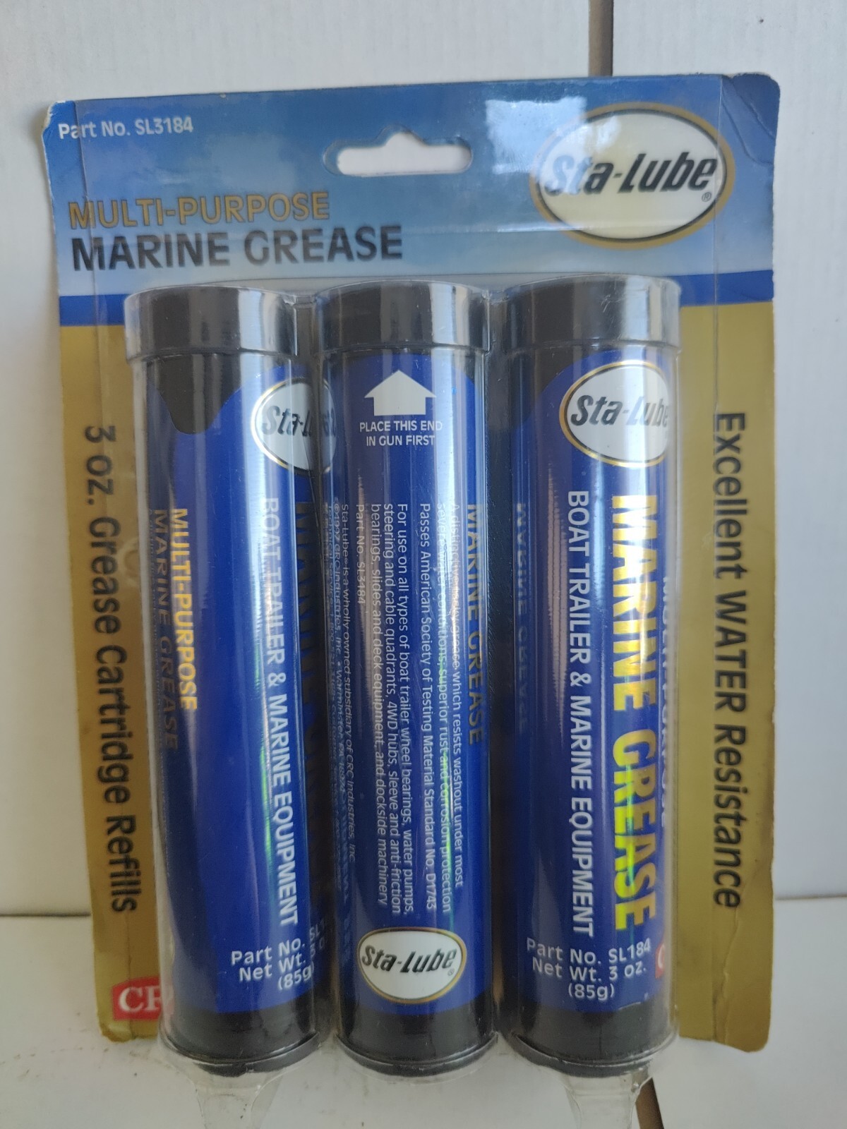 CRC SL3184 Marine Grease for Boat Trailer and 4x4 Wheel Bearing, 3oz Cartridge E