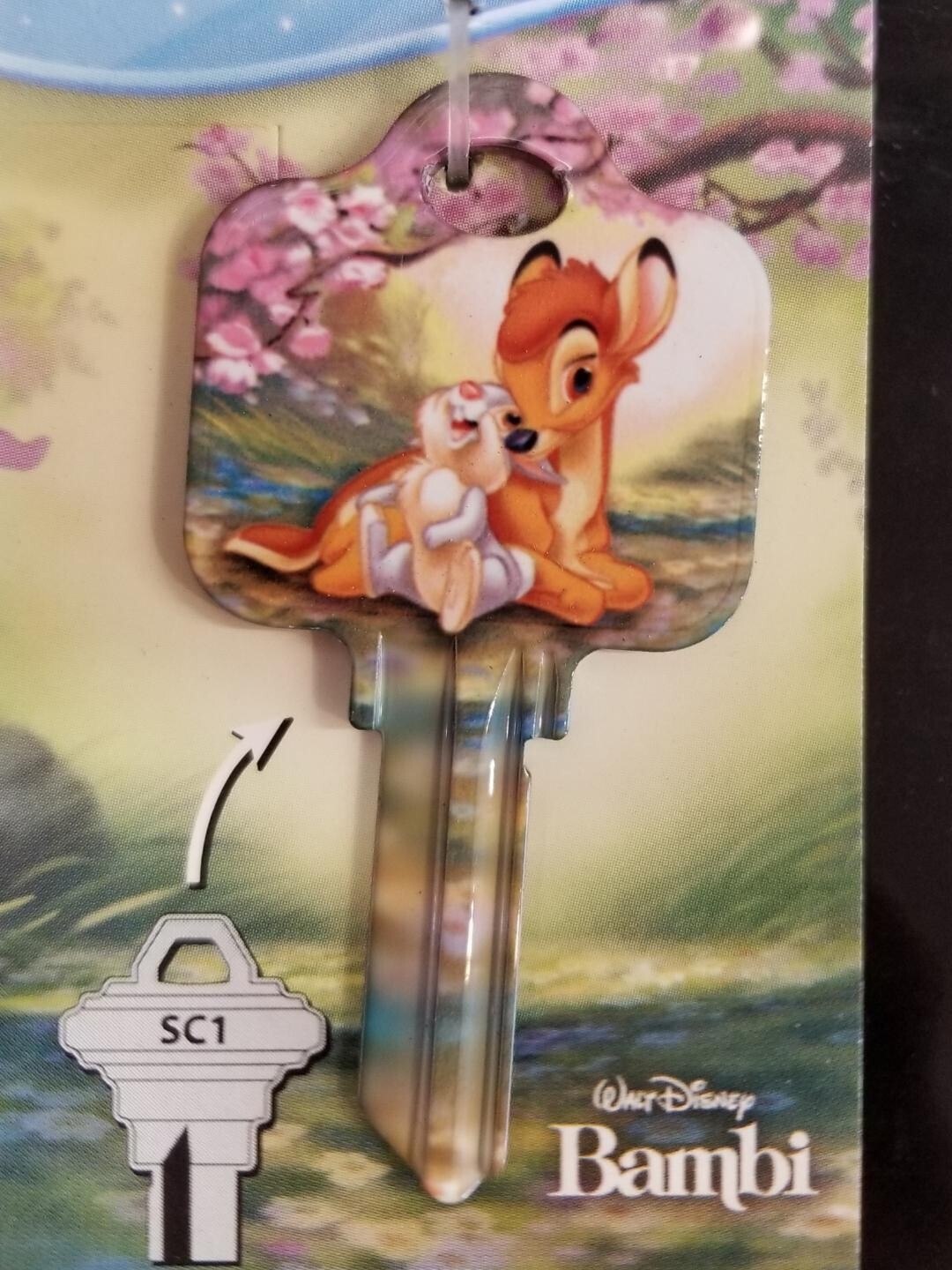 DISNEY BAMBI AND THUMPER SCHLAGE SC1 KEYBLANK - READ DETAILS BELOW