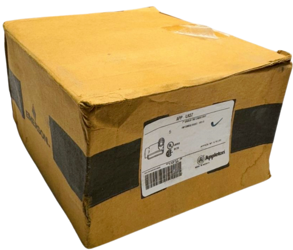 (Box of 5) Appleton APP LR37 Grayloy FM7 Conduit Body 1", Type LR