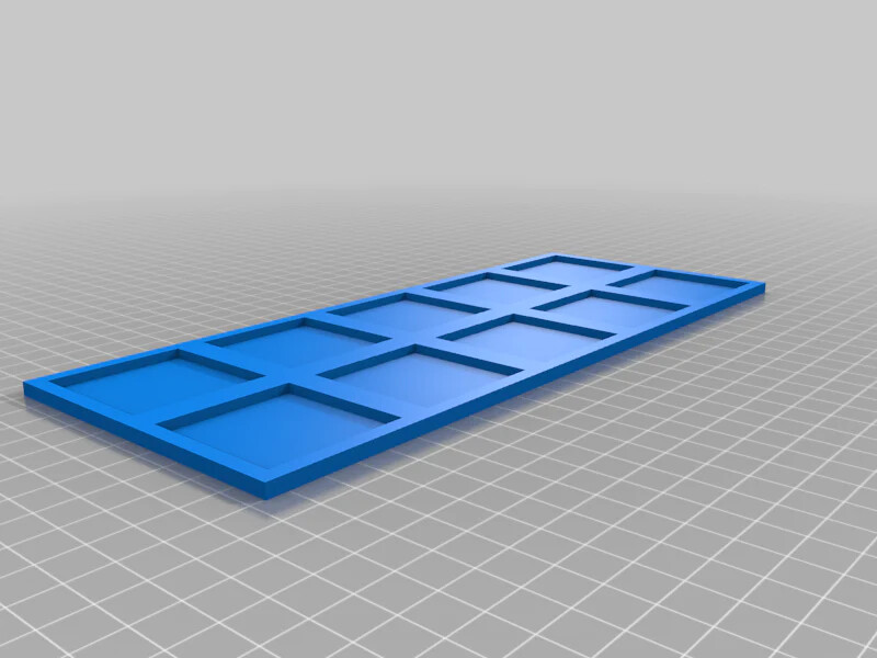 40mm Square To 50mm Square Base Conversion Movement Trays - Warhammer Old World