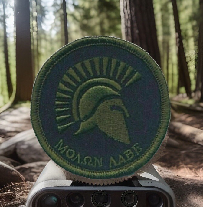 Spartan Molon Labe Patch Come and Take Green Woodland Fits VELCRO® BRAND