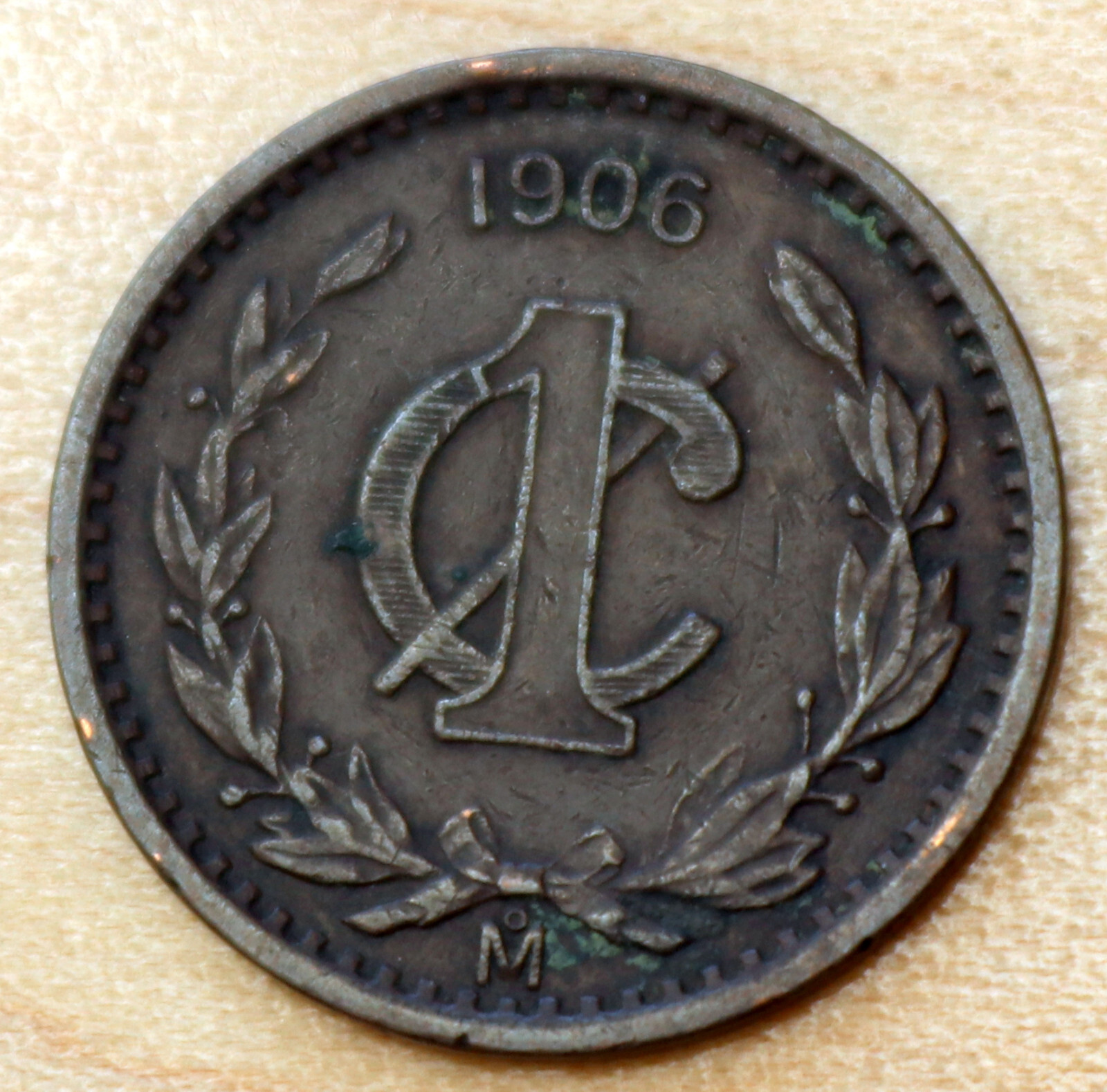 1906 Mexico 1 Centavo KM# 415