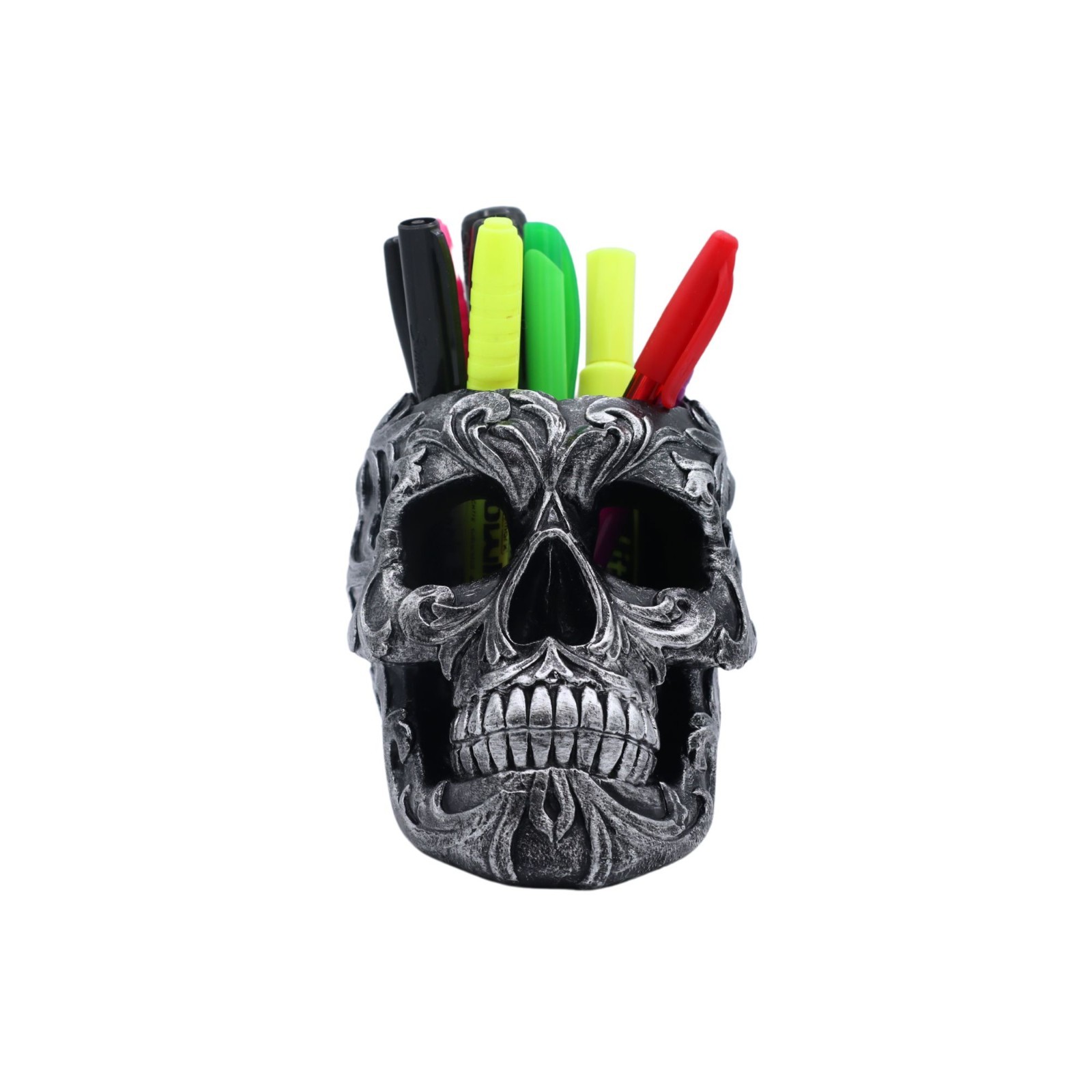 DWK Death's Grip Gothic Skull Shaped Pencil or Make Up Holder
