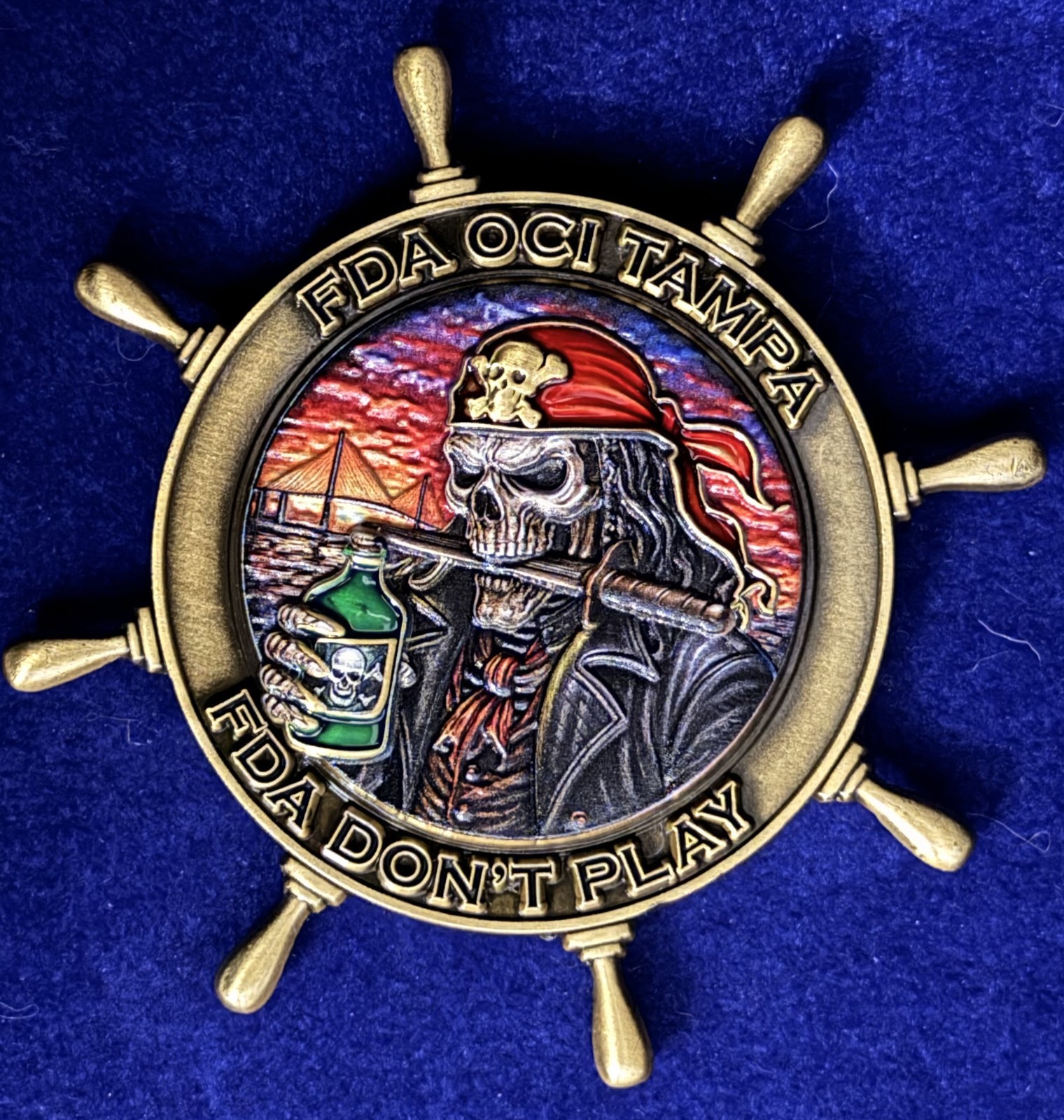 🔥 Sought After US Food and Drug Association (FDA) Pirate Wheel Coin