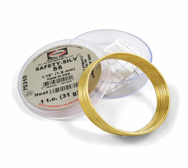 JW HARRIS 5631 Safety-Silv 56 Silver Solder Brazing Alloy