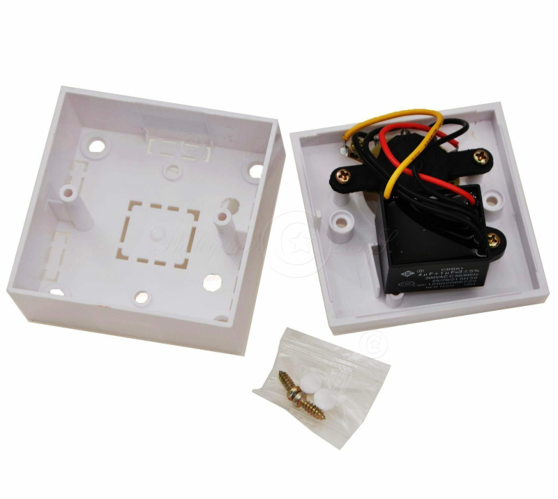Upgraded 5Gear Capacitive Vintage Ceiling Fan Speed Controller Wall Mount Switch