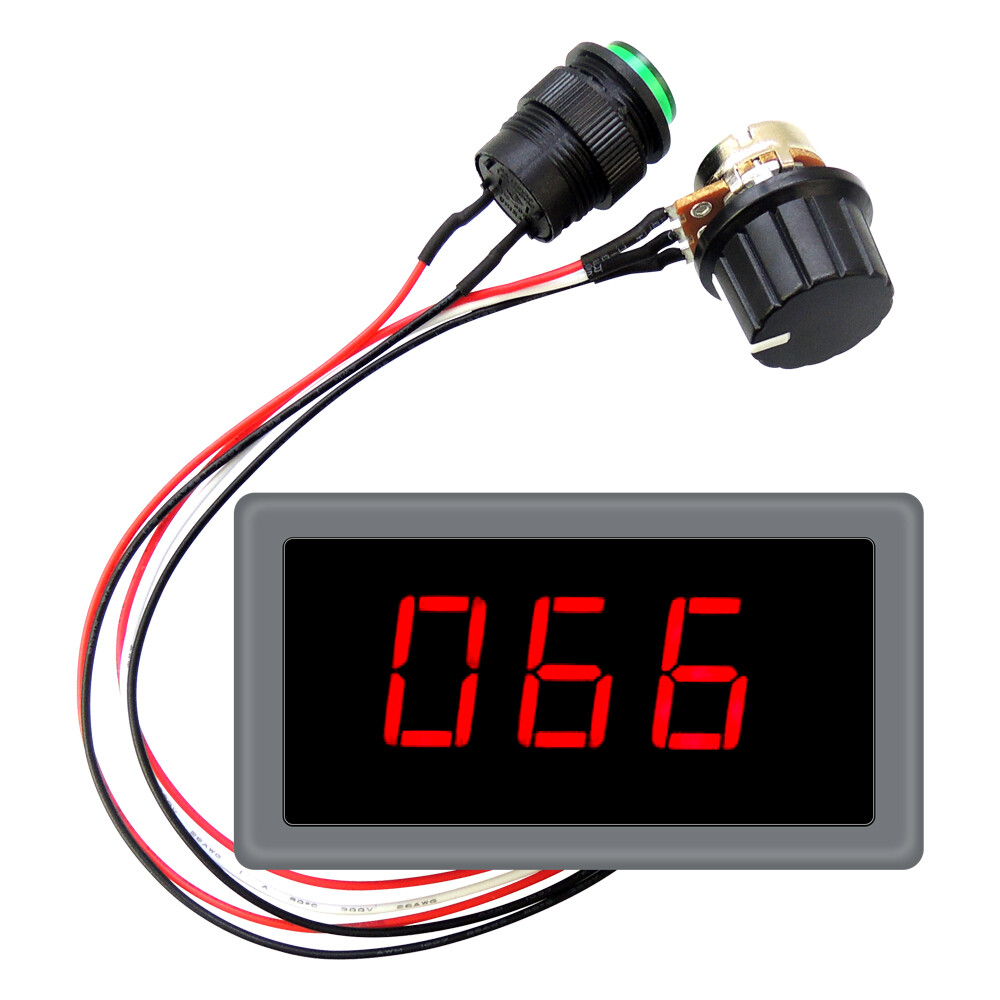 PWM DC 12-40V 15A Brush Motor Speed Switch Controller Governor Digital Display