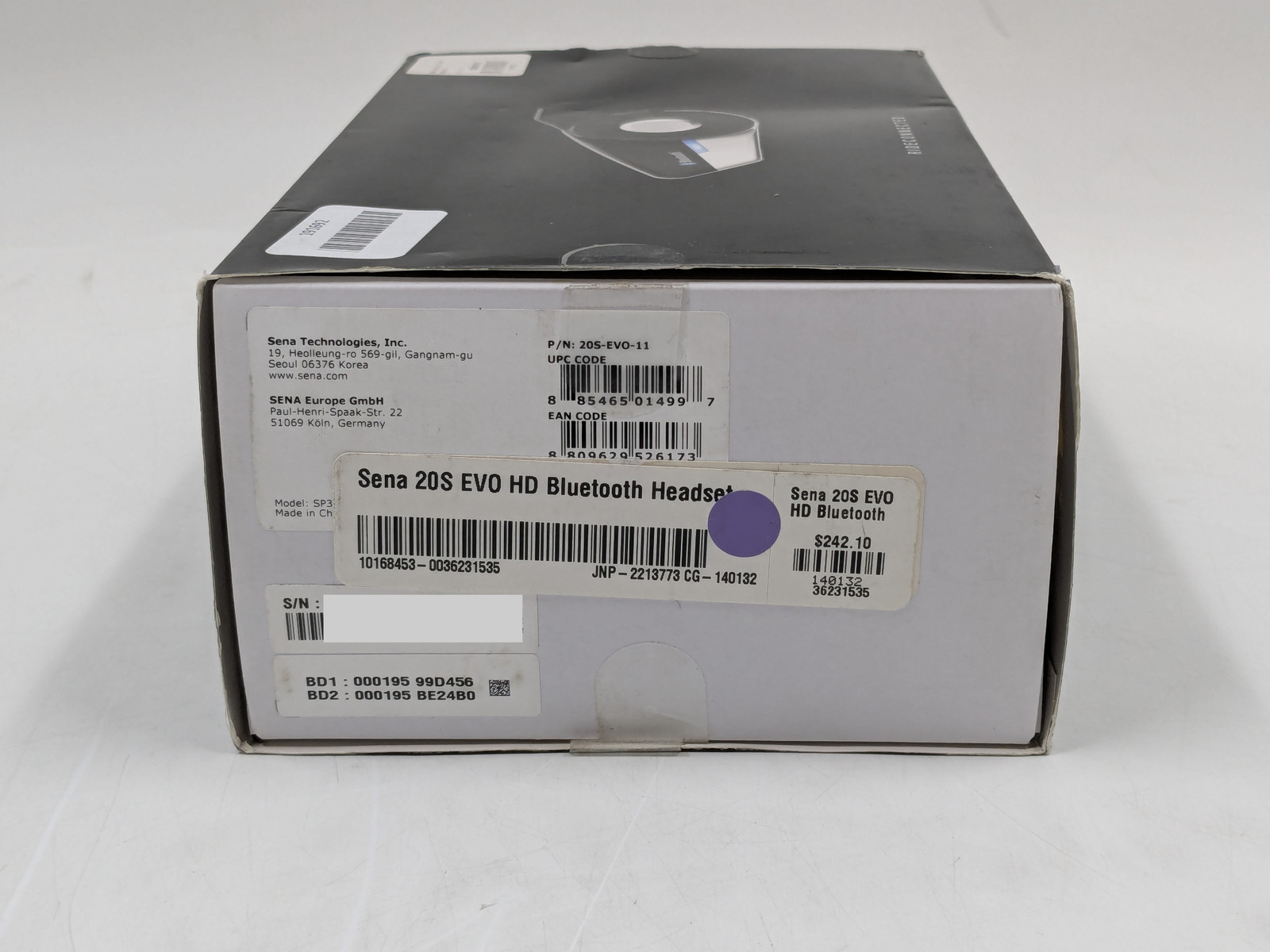 Sena 20S Evo Single Pack Motorcycle Communications System SP38