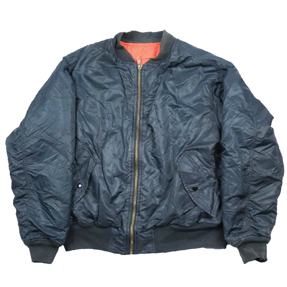 MA-1 Black Flight Jacket - Medium