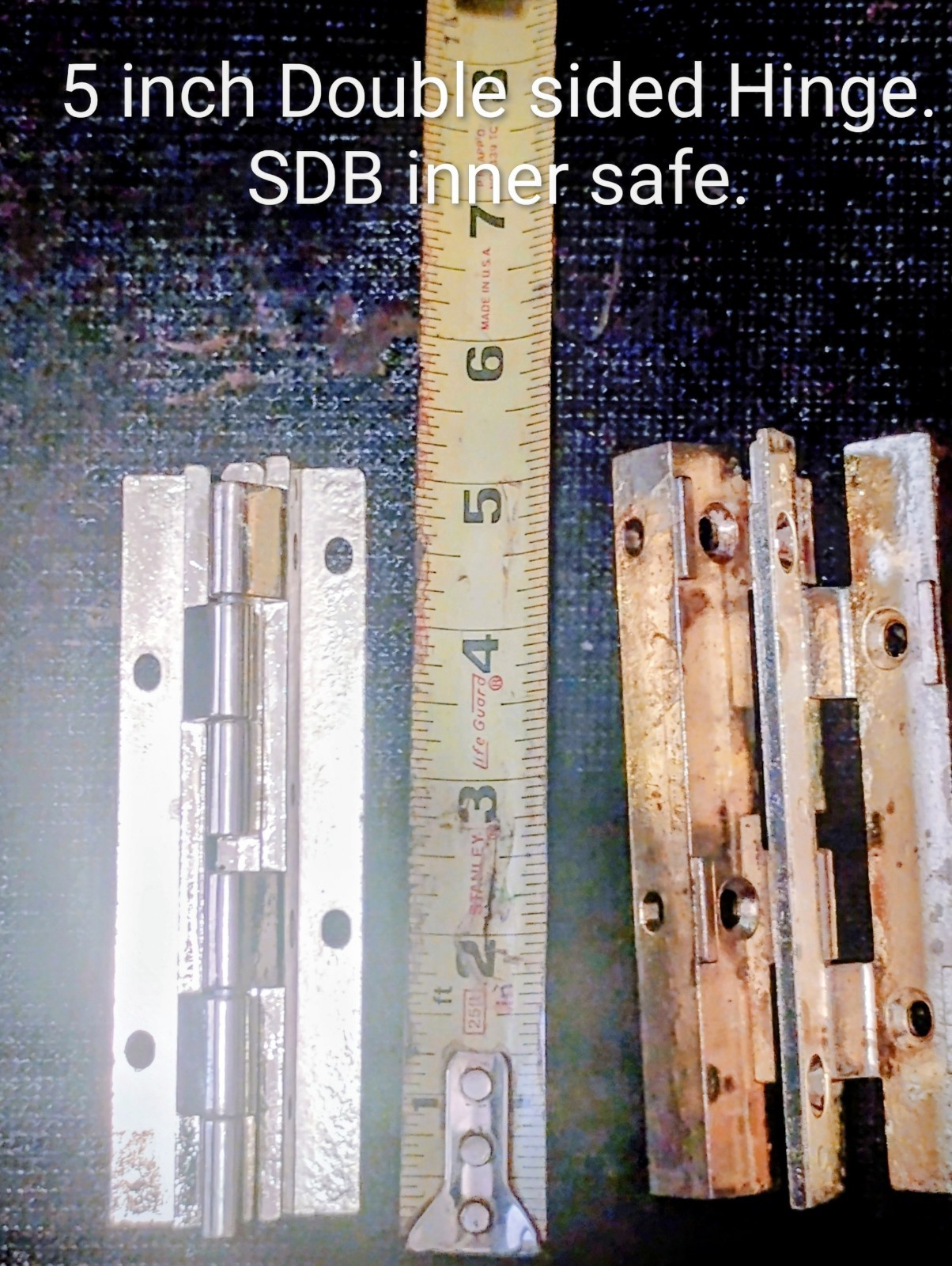 locksmith equipment 5 inch double sided hinge brass finish