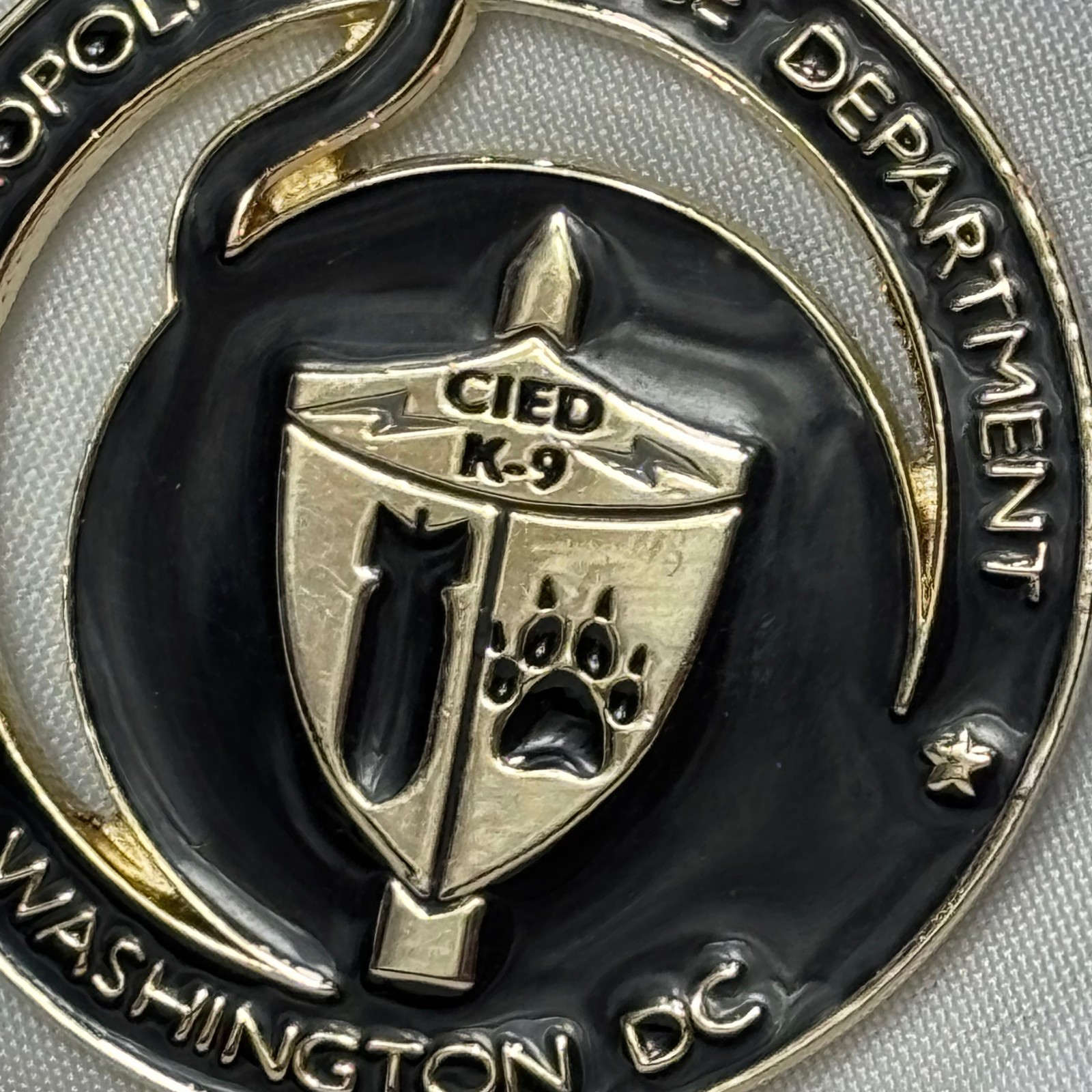 Metropolitan Police Department Washington D.C. Challenge Coin K-9 Medal