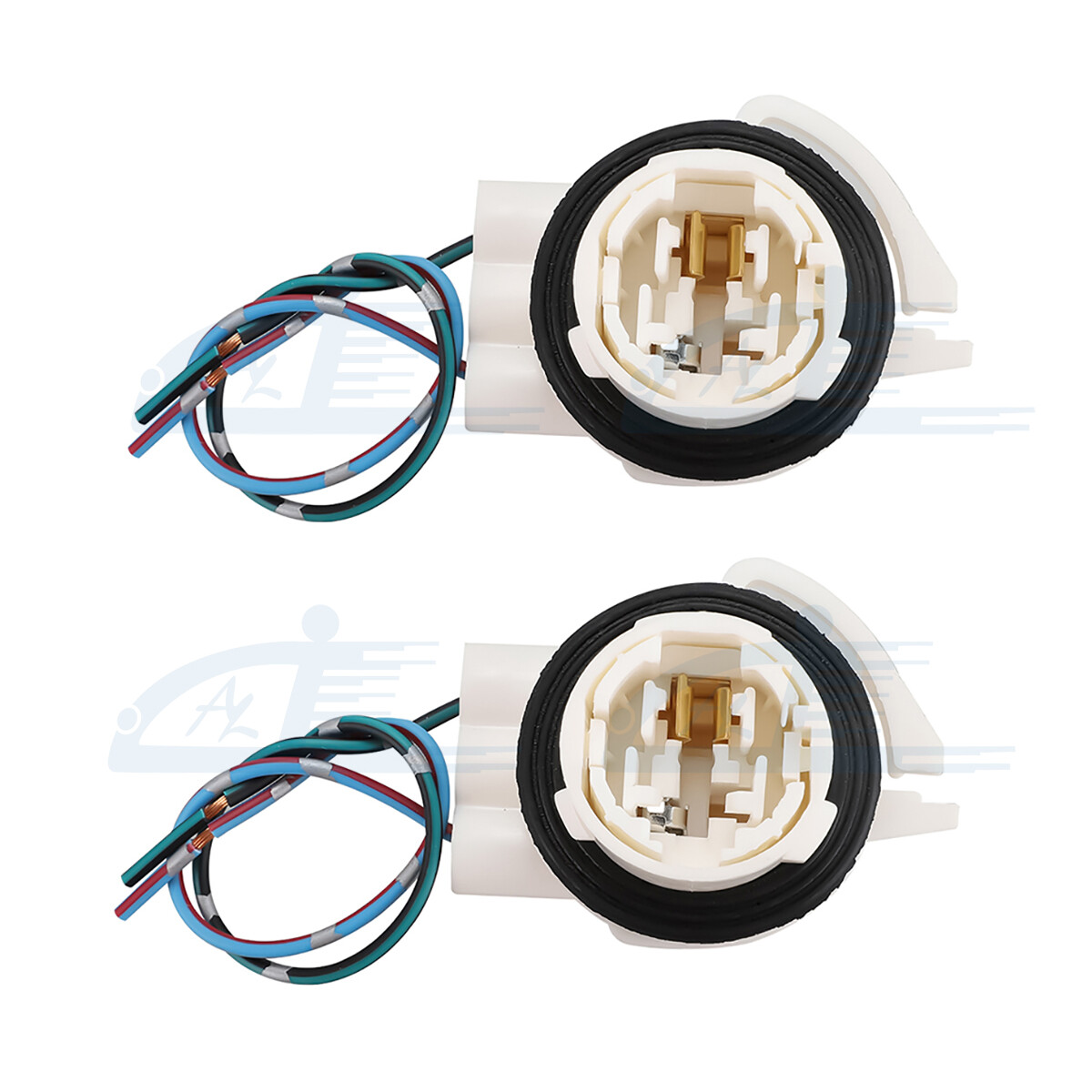 2pcs 3156 3056 3456 4156 Bulb Socket Brake Turn Signal Light Harness Wire Plug