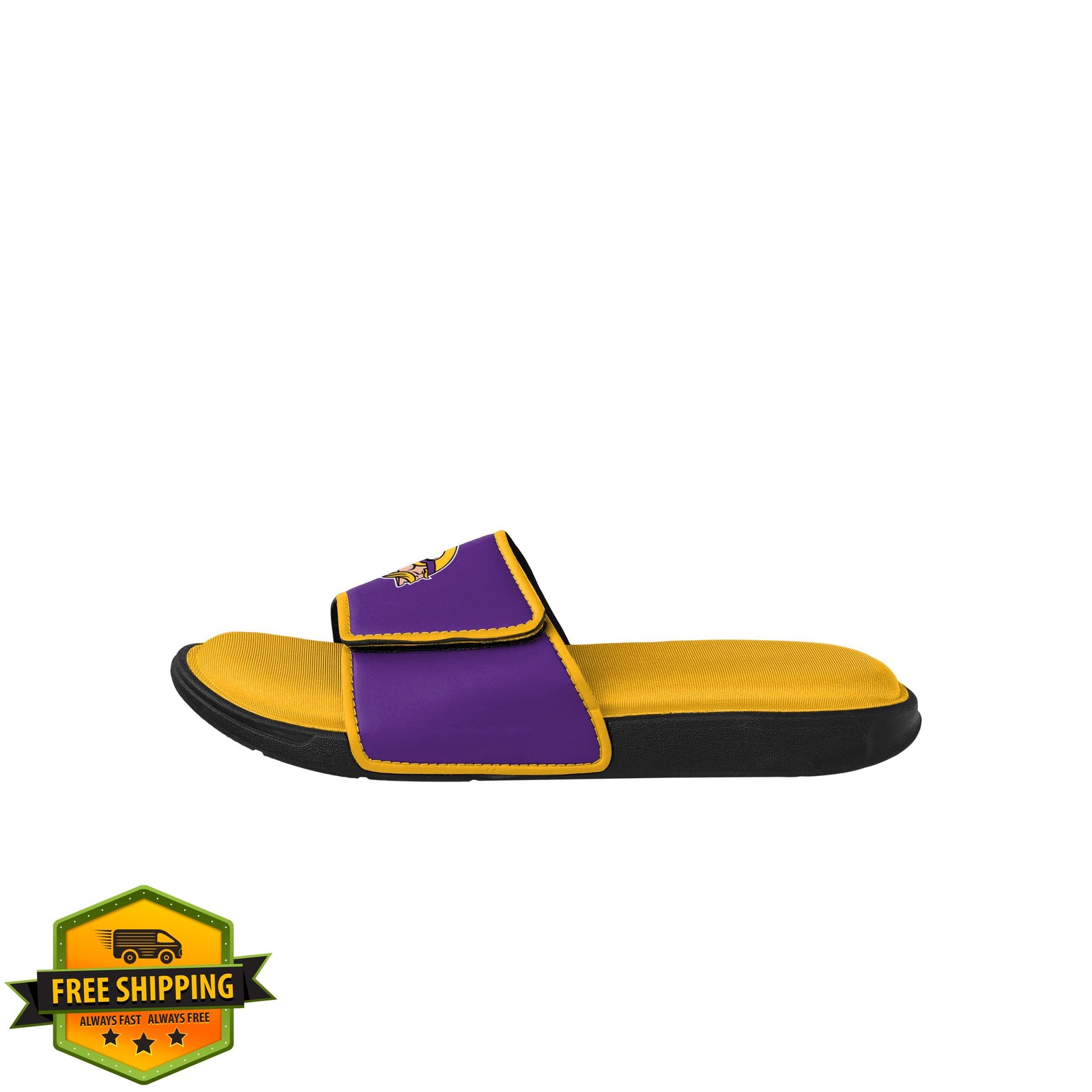 FOCO Men's NFL Team Logo Sport Slide Flip Flop Sandals