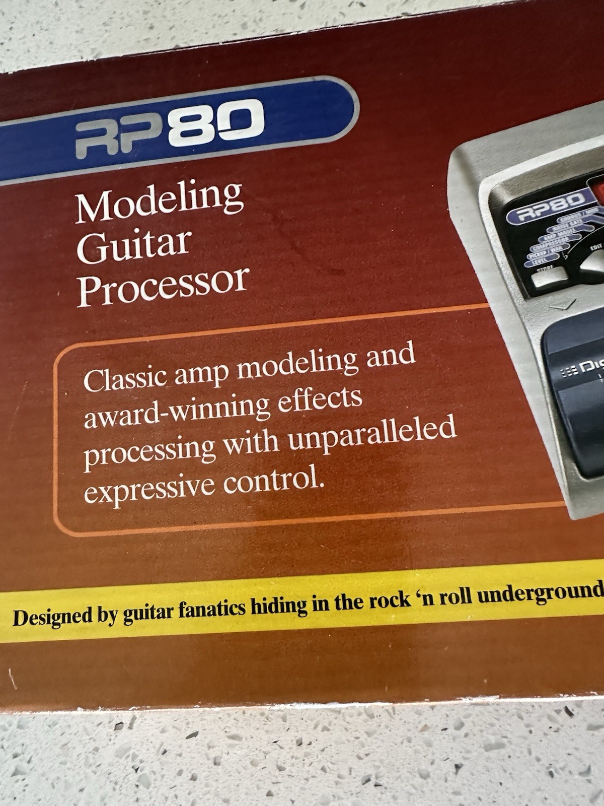 DigiTech RP80 Multi Effects Pedal Modeling Guitar Processor with power supply