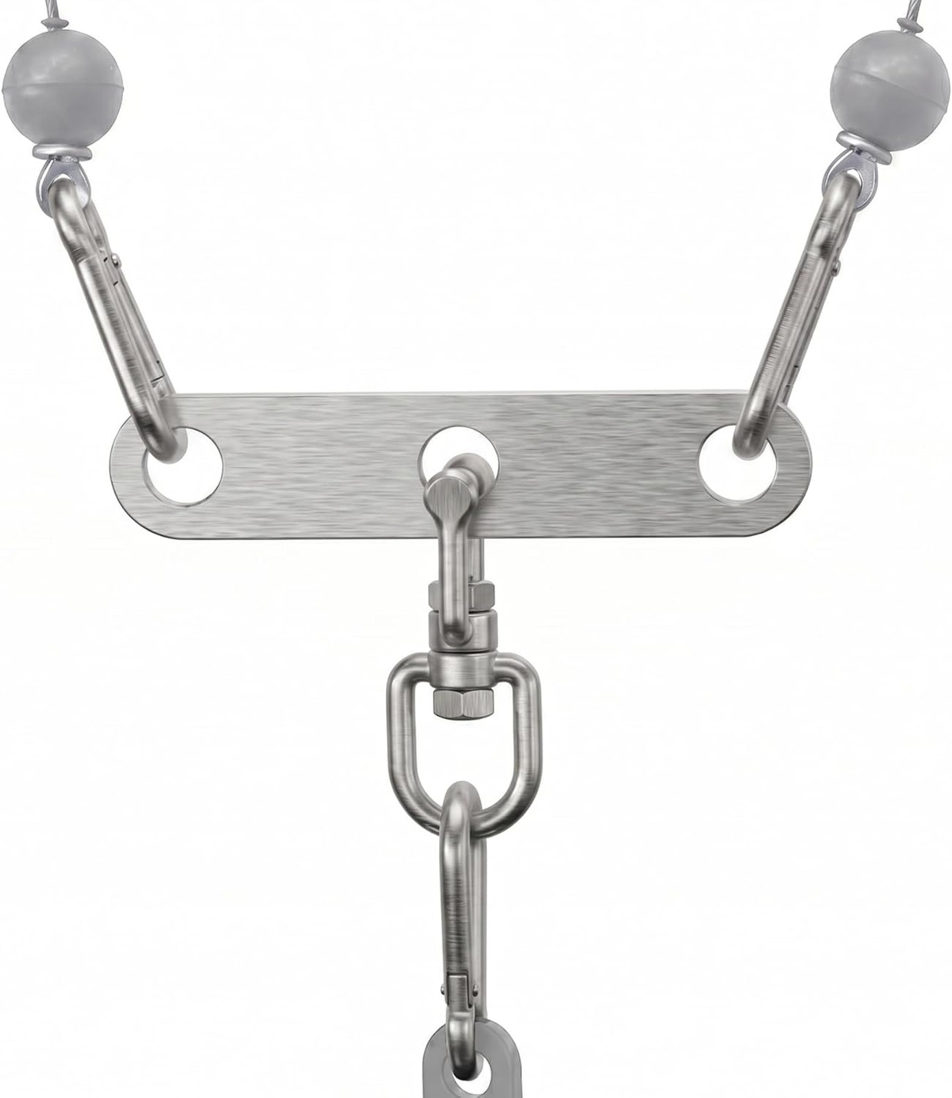 Stainless Steel Double to Single Pulley Adapter Plate for Cable Machine, 6mm