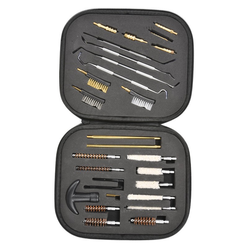 New Universal Gun Rifle Pistol Handgun Shotgun Firearm Cleaning Kit Set w/Case