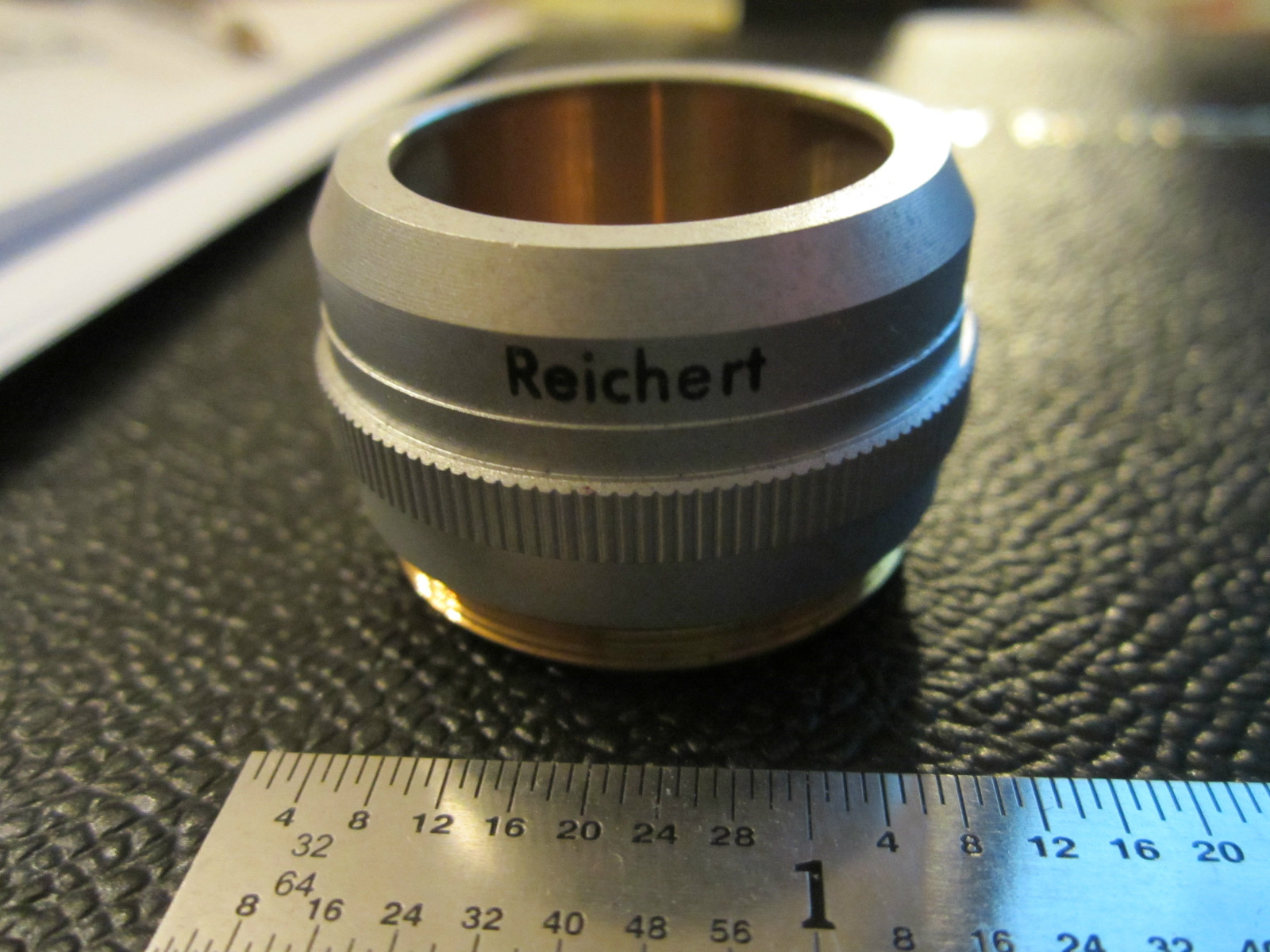 MICROSCOPE PART REICHERT AUSTRIA optics OBJECTIVE ACHROMAT