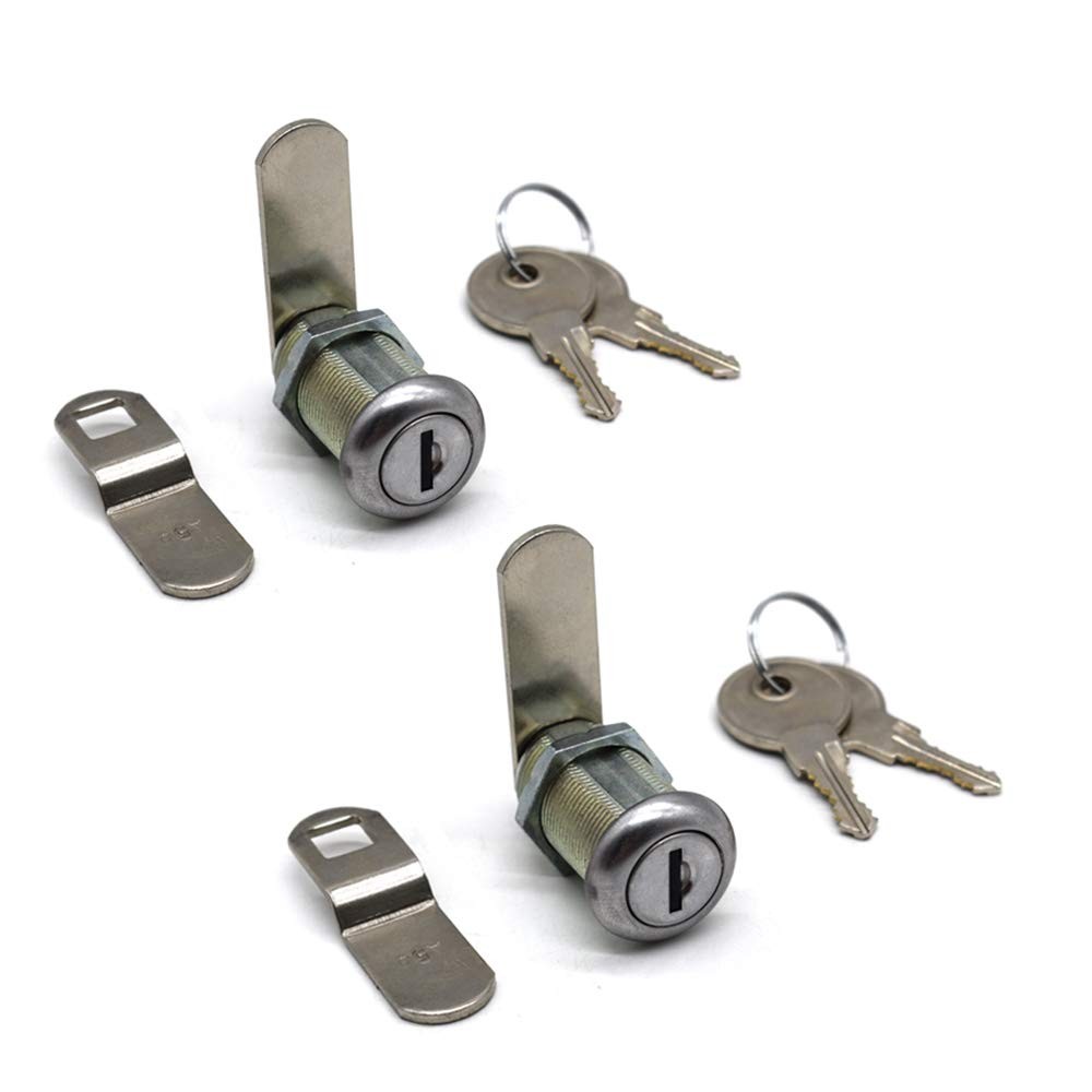 2 PCS Tool Box Lock 11/8 Inch Cabinet Cam Lock Truck Pickup Vending Machine