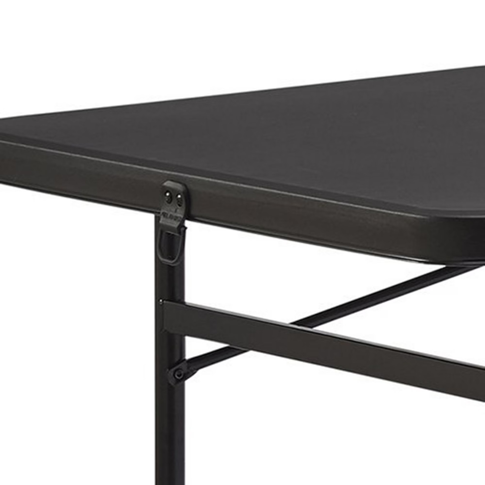 Mainstays 6 Foot Bi-Fold Plastic Folding Table, Black 72" W x 30" D x 29" H