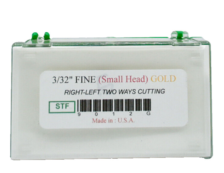Startool Acrylic Nail Drill 3/32" STF Fine ( Small Head ) Gold *( 4 Pieces )