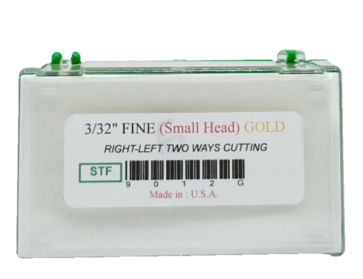Startool Acrylic Nail Drill 3/32" STF Fine (Small Head) Gold *( Single )