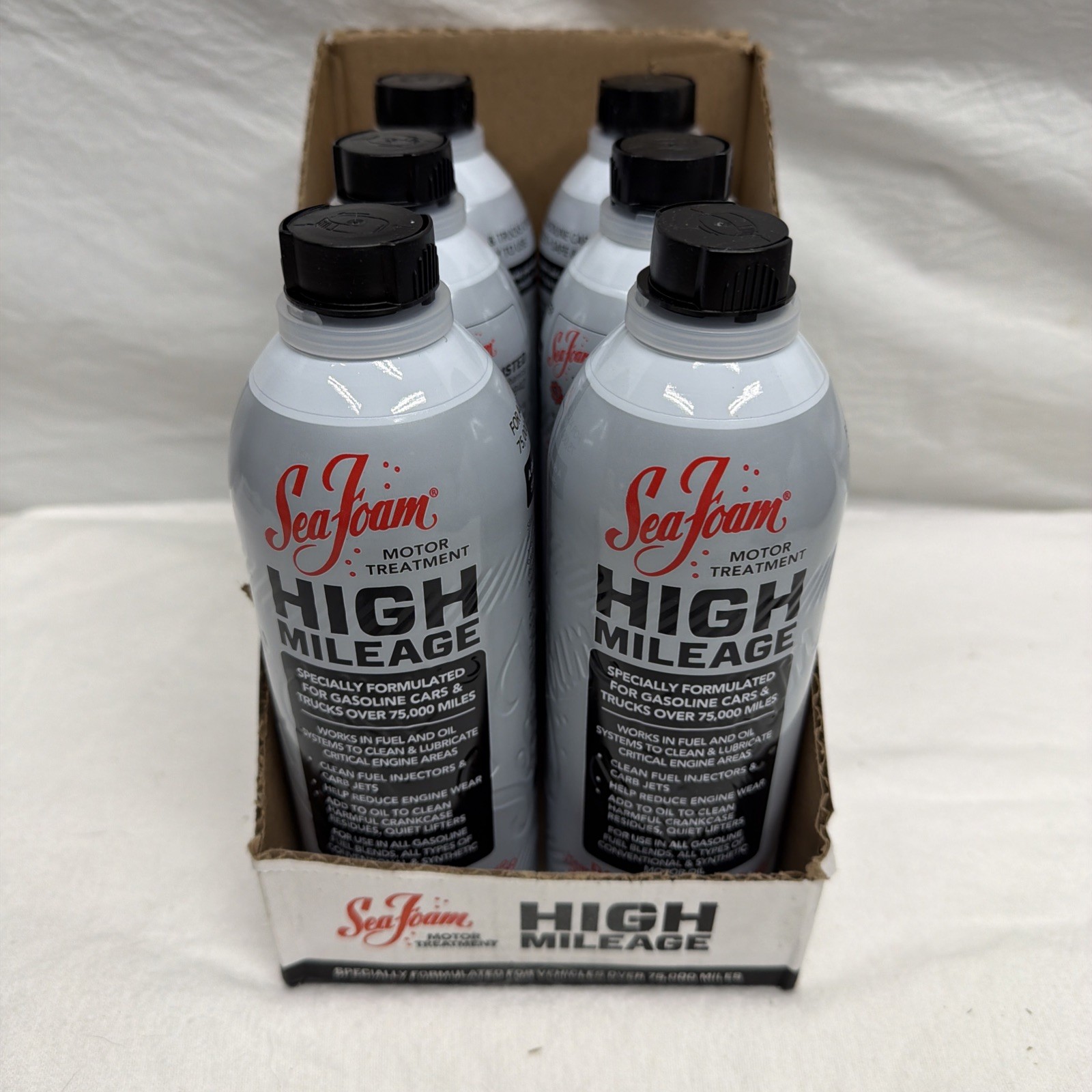 Sea Foam HM16 High Mileage Fuel Injector Cleaner 16oz HM-16 Pack of 6