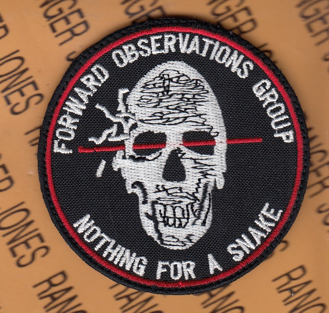 USAF Air Force Foward Observations Group FOG ~3.25" w/ HOOK patch c/e