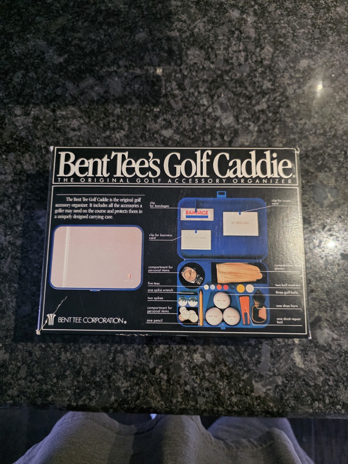 Bent Tee's Golf Caddie The Original Golf Accessory Organizer Vintage