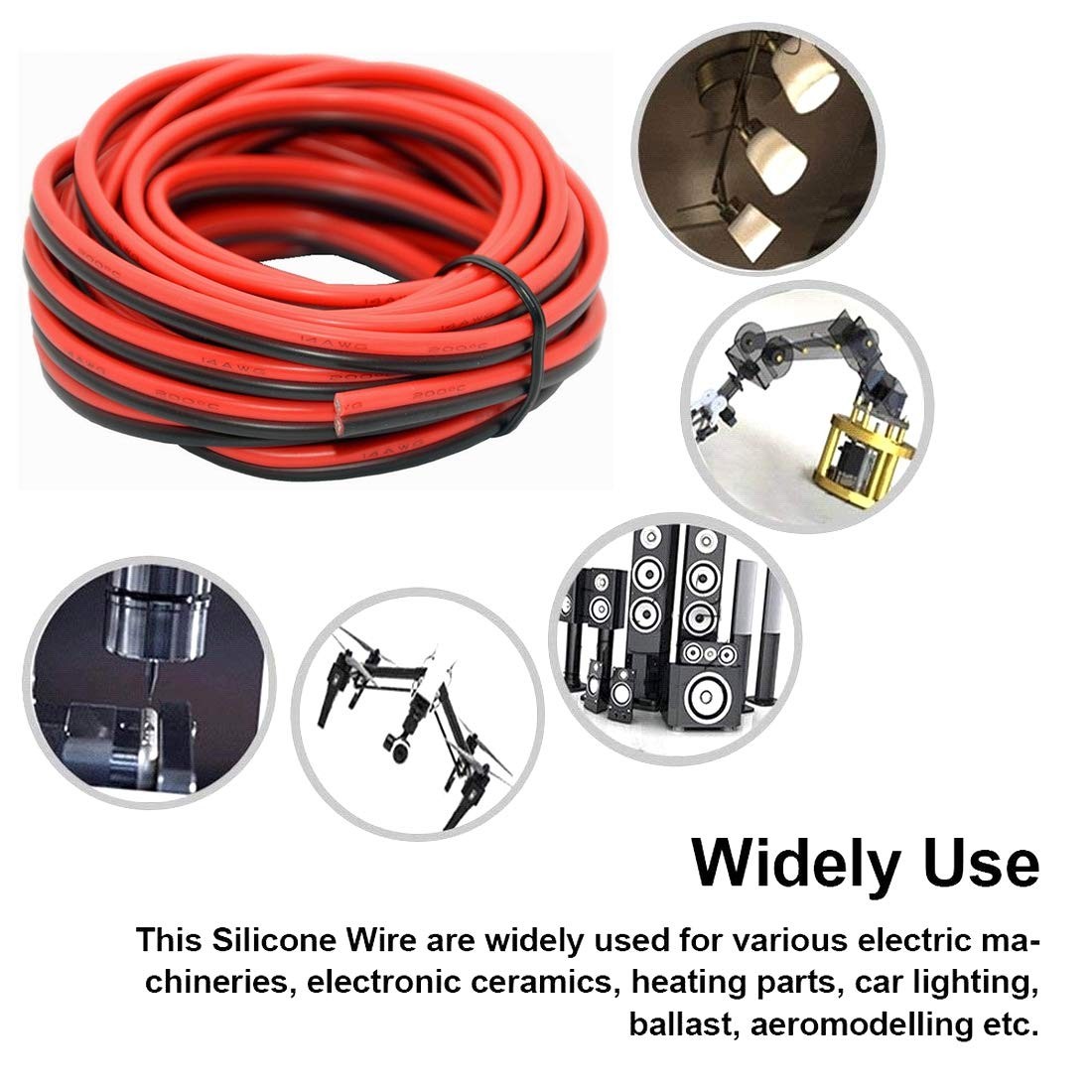 10 AWG Silicone Wire 2 10 2 parallel wire 10ft, 10 2