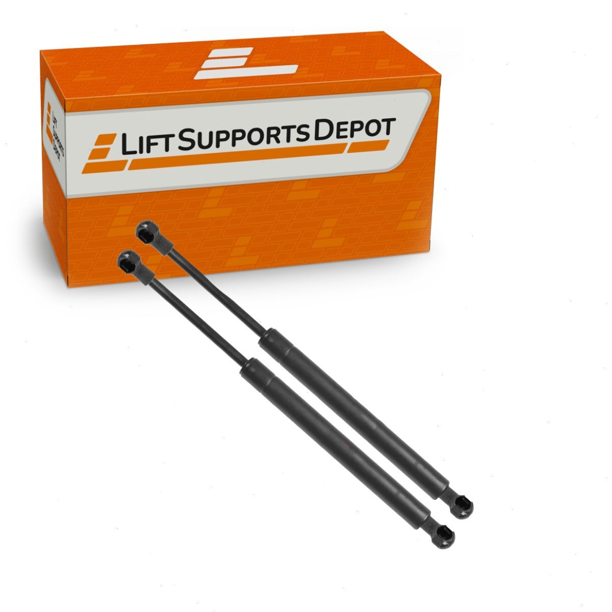 Qty 2 10mm Steel Claw End Lift Supports 26.92 Inch Extended x 145lbs Shocks