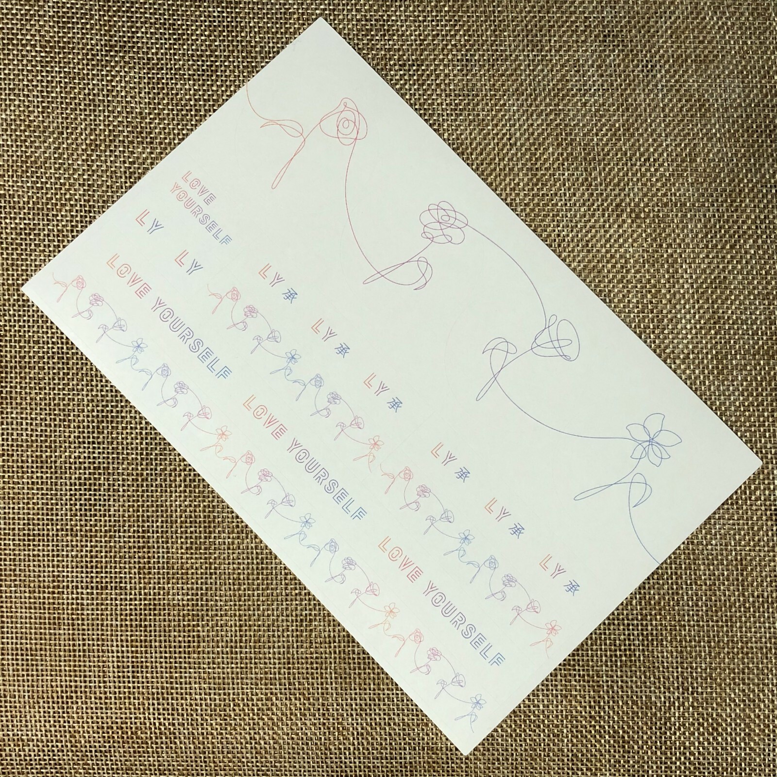 BTS GROUP [ Love Yourself Her Official Sticker ] / NEW / +Gift