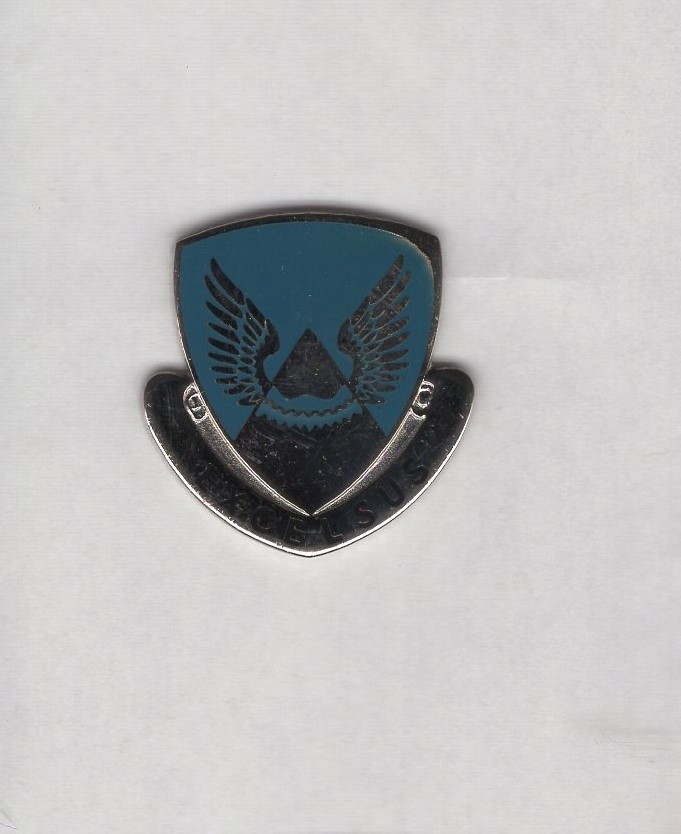 US Army 2nd Aviation Battalion crest DUI badge clutchback c/b V-21