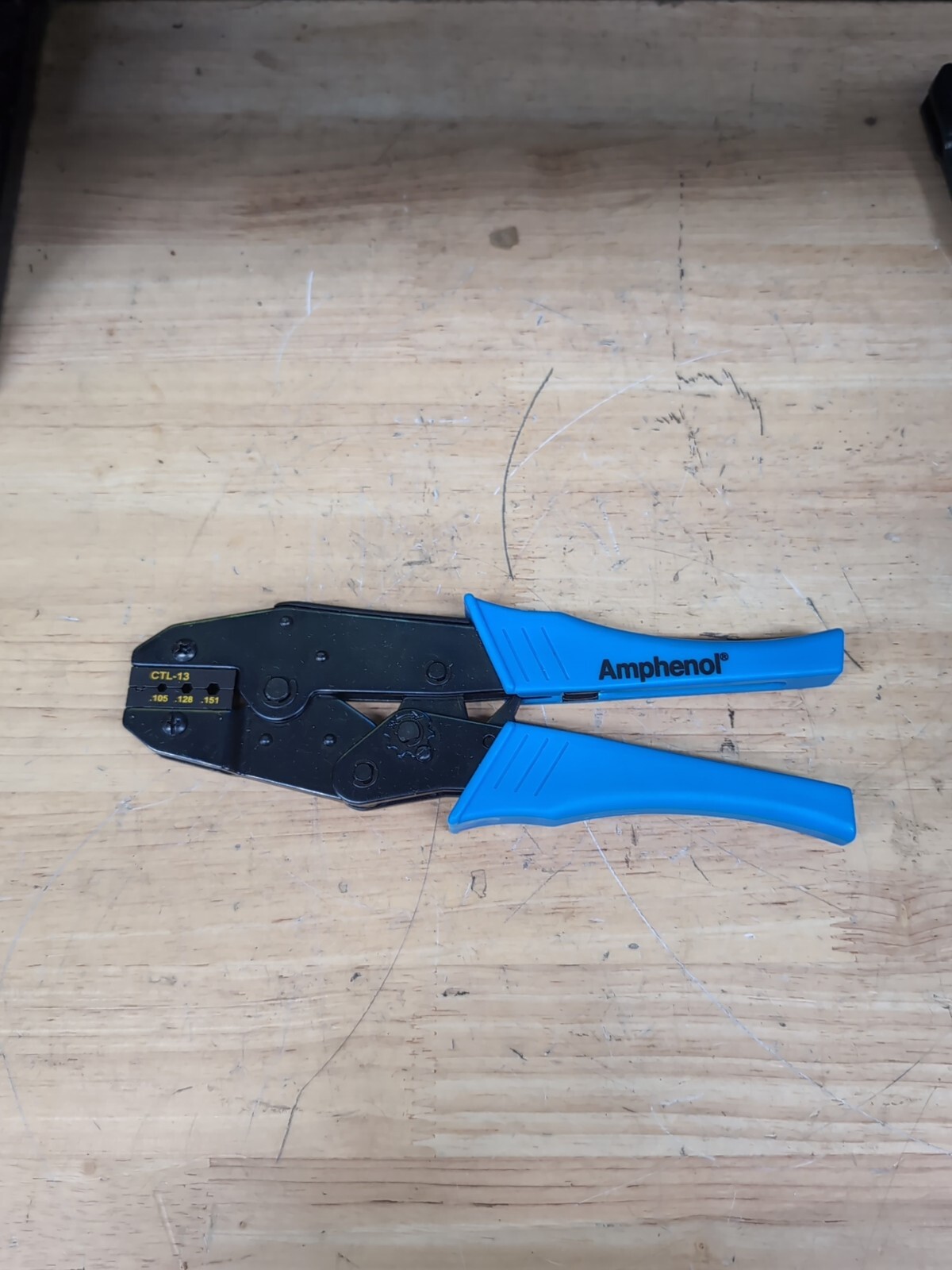 Amp CTL-13 Ratcheting Hand Crimper Tool Hex Sizes .105" .128" .151"
