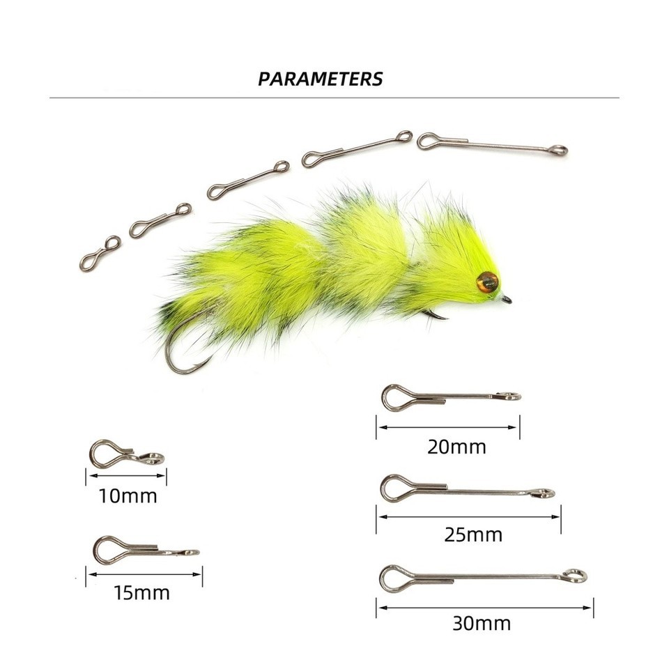 200pcs Fly Fishing Flies Articulated Shanks Compatible with Fishing Lure Make Fl