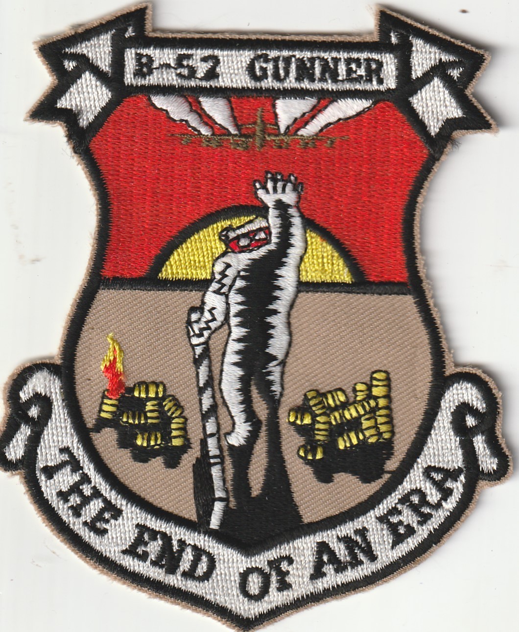 USAF AIR FORCE B-52 Gunner  The end of a era patch