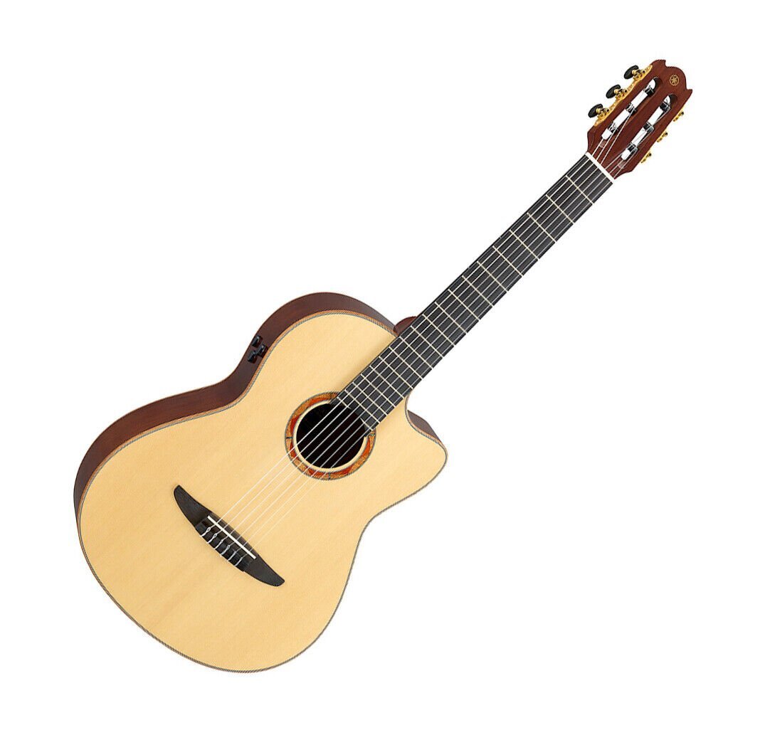 Yamaha NCX3 Natural Nylon Cutaway Solid Sitka Spruce Walnut Undersaddle Pickup