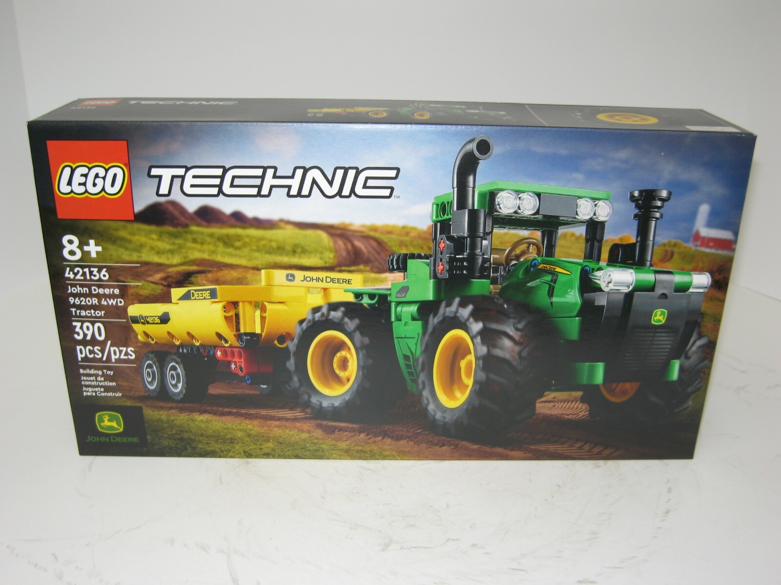 KIDS TOYS/ BIG FARM LINE: LEGO JOHN DEERE 9620R TRACTOR w/TRAILER NIB (AGE 8+)