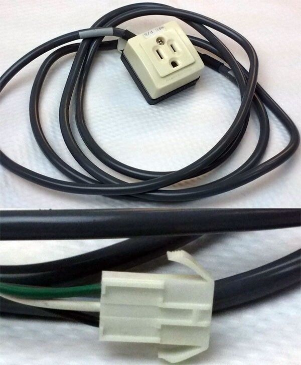TEL Tokyo Electron 3-Pin Female Duplex Gas Box  AC Outlet, Used