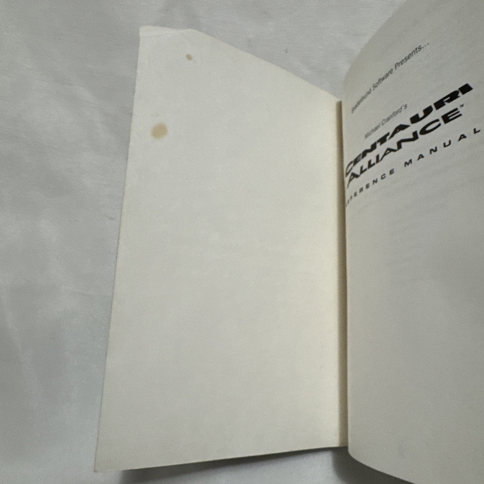 reference manual centauri alliance michael cranford 1989