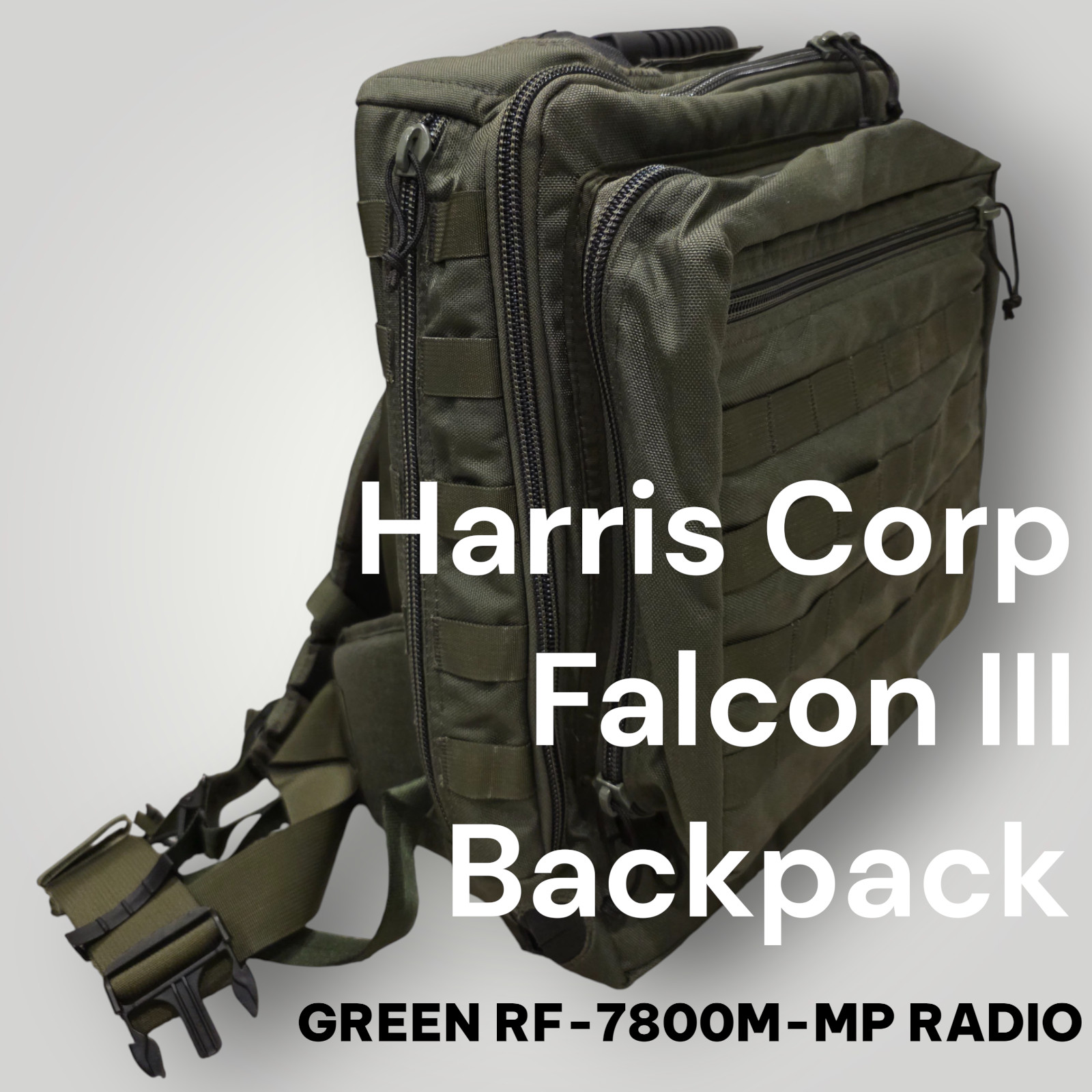 Harris Corp Falcon III Backpack RF-5935-CA001 OD Green RF-7800M-MP Radio Bag