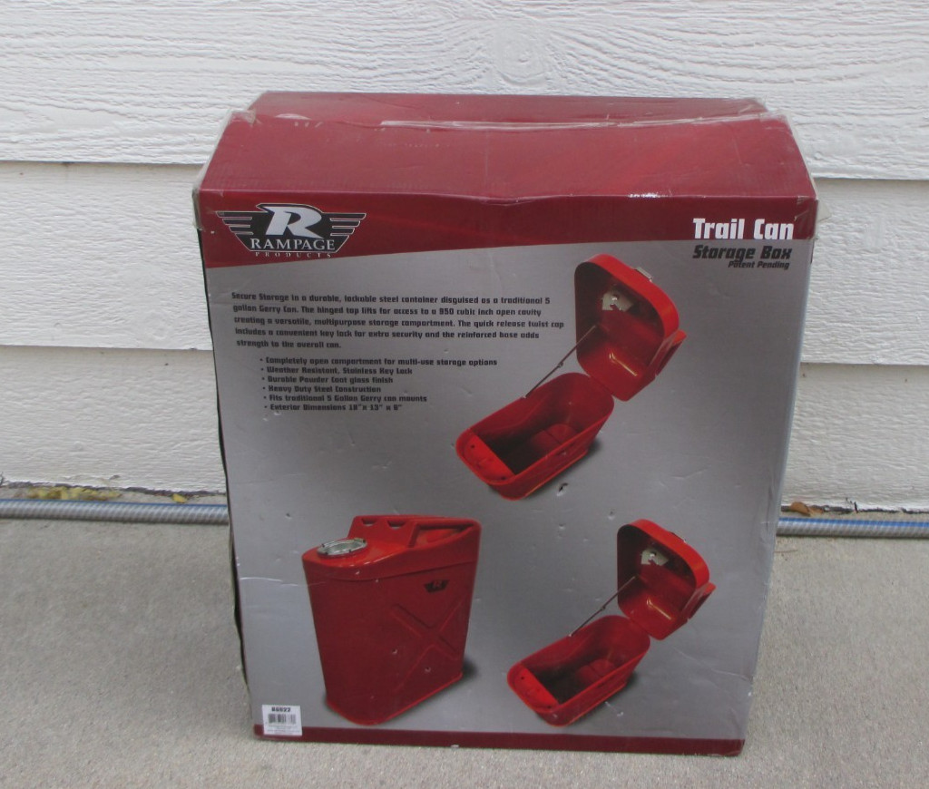Rampge Red Trail Can Storage Box #86622 - New